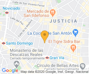 Localización de Colegio MM. Mercedarias de D. Juan de Alarcón