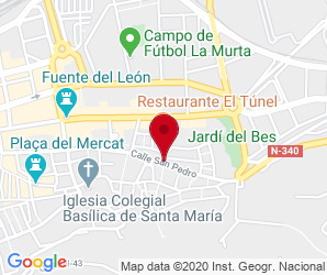 Localización de British School Of Xàtiva