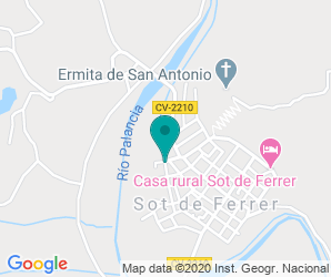 Localización de Colegio Sot De Ferrer - azuébar - chóvar